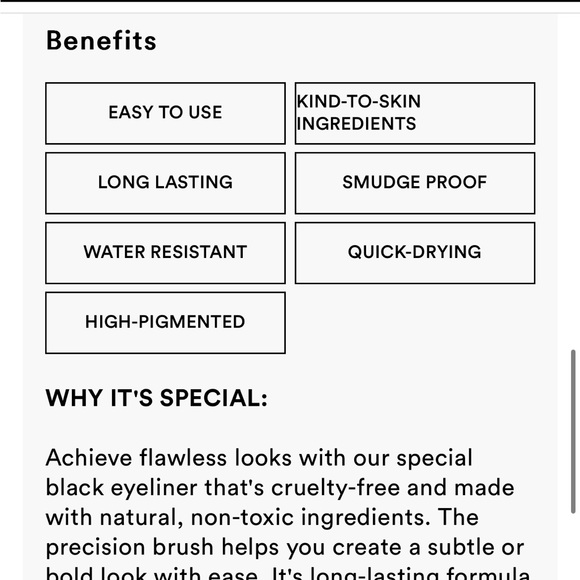 🆕PHASE ZERO BLACK LIQUID EYELINER PEN🆕 - Picture 5 of 8